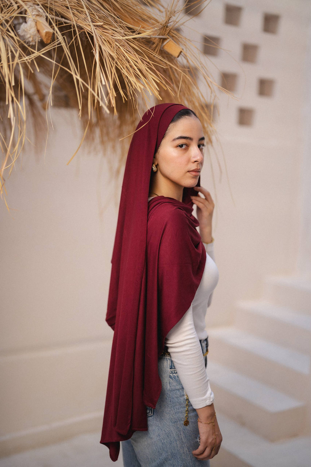 Maroon Gel with Bandana