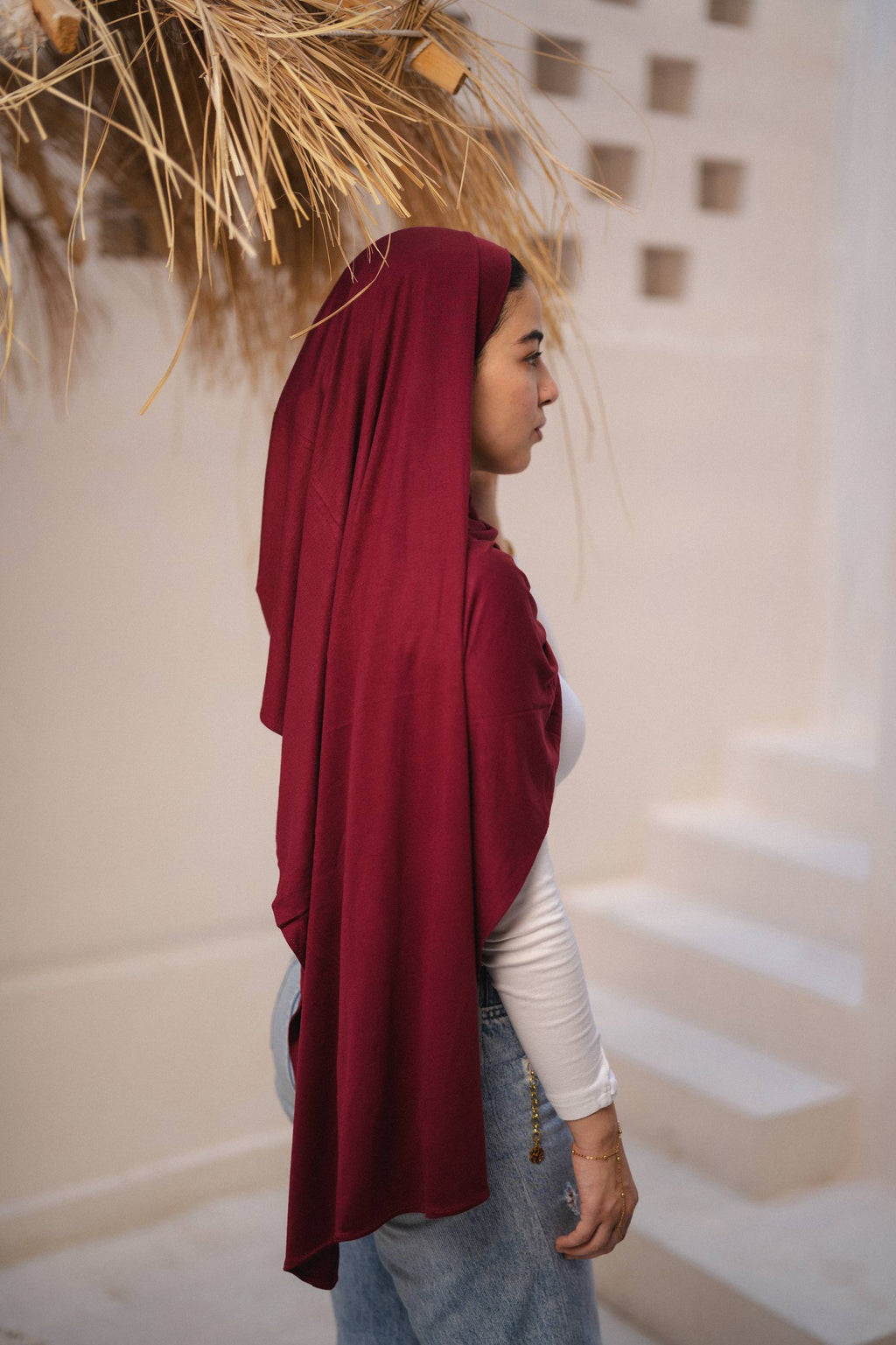 Maroon Gel with Bandana