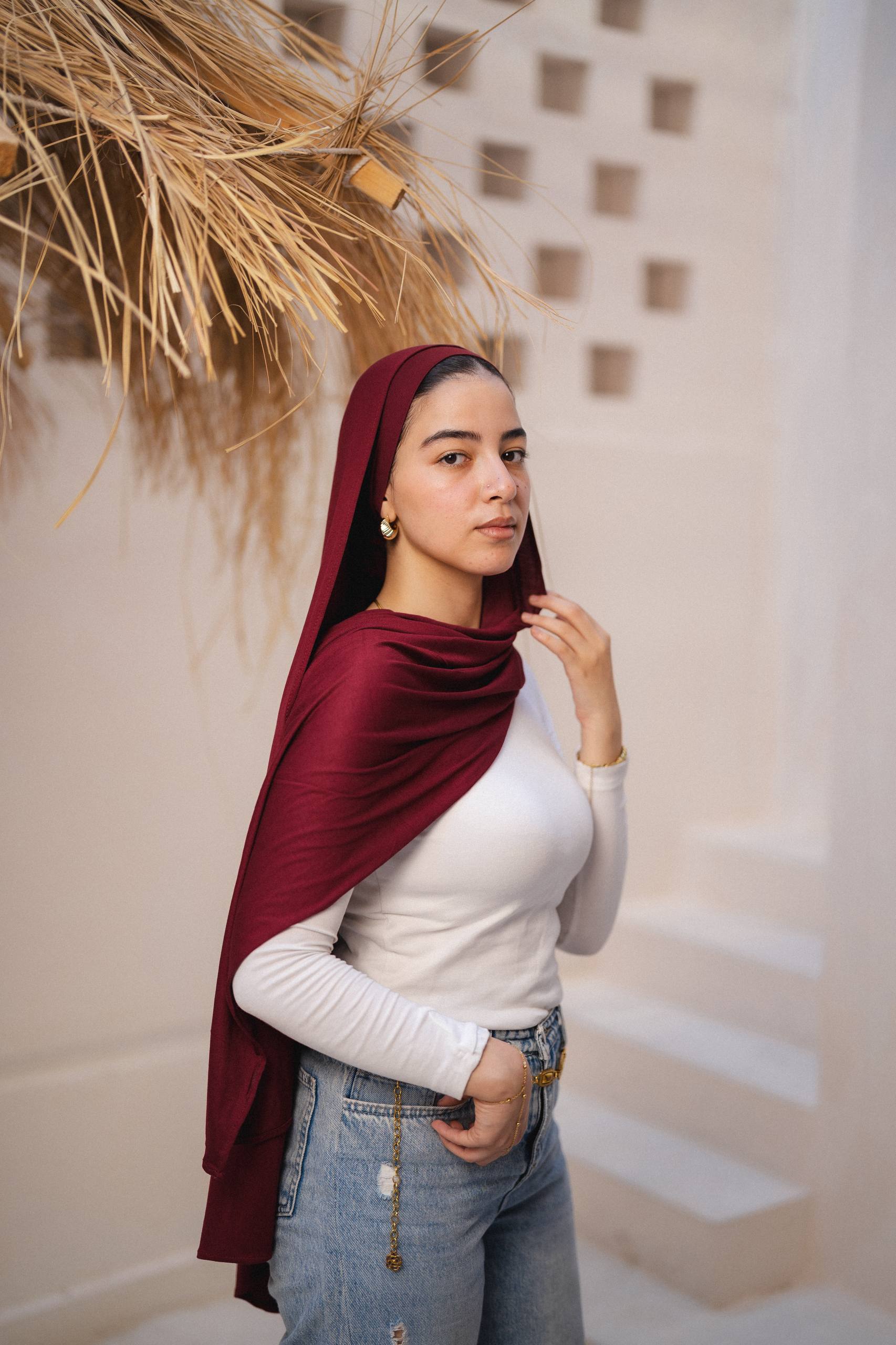 Maroon Gel with Bandana